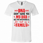dna t, White, V-Neck T-Shirt