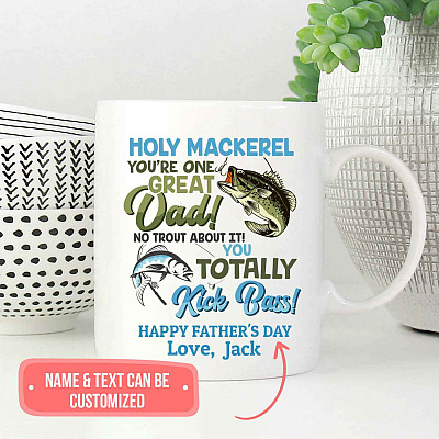 Alternative view of Personalized You're One Great Dad I Love You Coffee Mug - Beer Stein - Water Bottle - Color Changing Mug