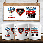 Personalized Custom Photo Thank Dad For, White, 11 oz. White Mug