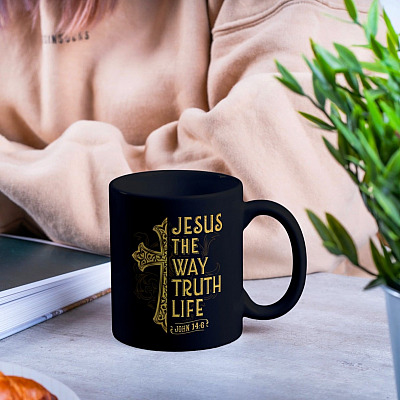 Alternative view of Jesus The Way The Truth The Life John 14:6 Ceramic Coffee Mug