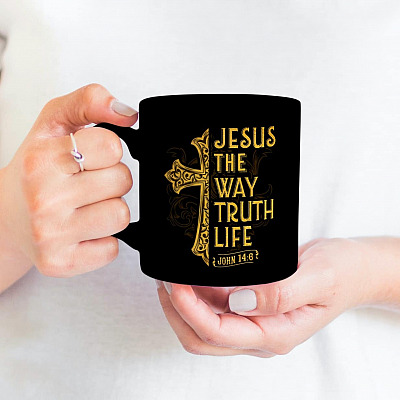 Jesus The Way The Truth The Life John 14:6 Ceramic Coffee Mug