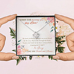 Sorry For Hurting You My Love I'm Sorry I Love You Forever And Always Apology Gifts Love Knot Necklace