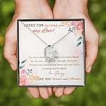 Sorry For Hurting You My Love I'm Sorry I Love You Forever And Always Forever Love Heart Pendant Necklace Sorry For Hurting You My Love I'm Sorry I Love You Forever And Always Forever Love Heart Pendant Necklace