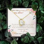 Sorry For Hurting You My Love I'm Sorry I Love You Forever And Always Forever Love Heart Pendant Necklace Sorry For Hurting You My Love I'm Sorry I Love You Forever And Always Forever Love Heart Pendant Necklace