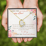 Sorry For Hurting You My Love I'm Sorry I Love You Forever And Always Forever Love Heart Pendant Necklace Sorry For Hurting You My Love I'm Sorry I Love You Forever And Always Forever Love Heart Pendant Necklace