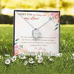 Sorry For Hurting You My Love I'm Sorry I Love You Forever And Always Forever Love Heart Pendant Necklace Sorry For Hurting You My Love I'm Sorry I Love You Forever And Always Forever Love Heart Pendant Necklace