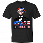 Abraham Lincoln Vaccinated, Black, Unisex T-Shirt Abraham Lincoln Vaccinated, Black, Unisex T-Shirt
