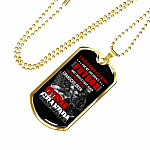 I Am Veteran Grandpa Dog Tag Pendant Necklace - I Served My Country For My Children's Future Dog Tag