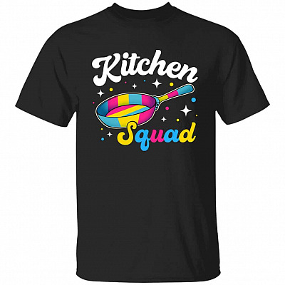 Cool Kitchen Squad T-Shirt, Black, Unisex T-Shirt