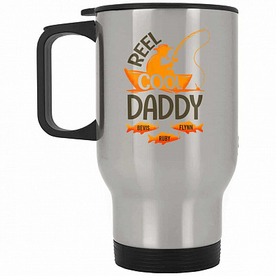 14 oz. Silver Travel Mug