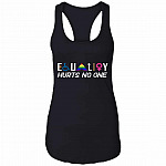equal tank, Black, Ladies Racerback Tank