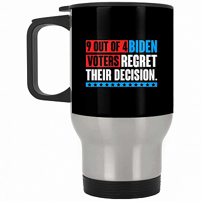 14 oz. Silver Travel Mug