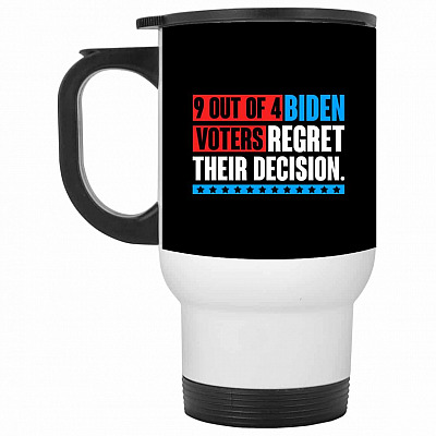 14 oz. White Travel Mug