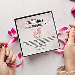 To My Daughter on Your Pregnancy the Most Magical Day I Love You Always Mom to Be Alluring Pendant Necklace