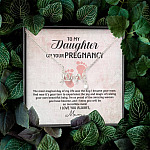 To My Daughter on Your Pregnancy the Most Magical Day I Love You Always Mom to Be Scripted Love Pendant Necklace