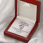 To My Daughter on Your Pregnancy the Most Magical Day I Love You Always Mom to Be Double Hearts Pendant Necklace