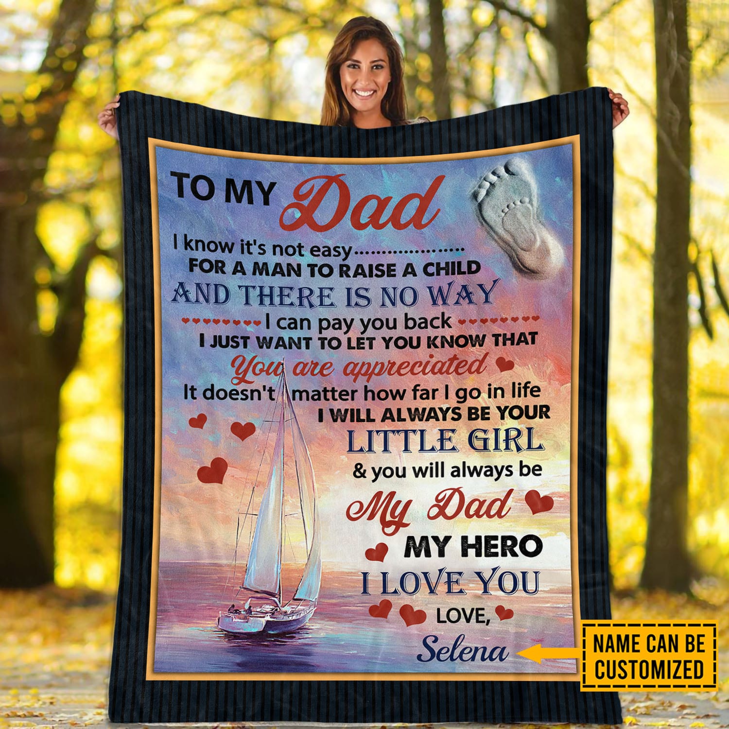 1VT. Boat To My Dad blanket mk1