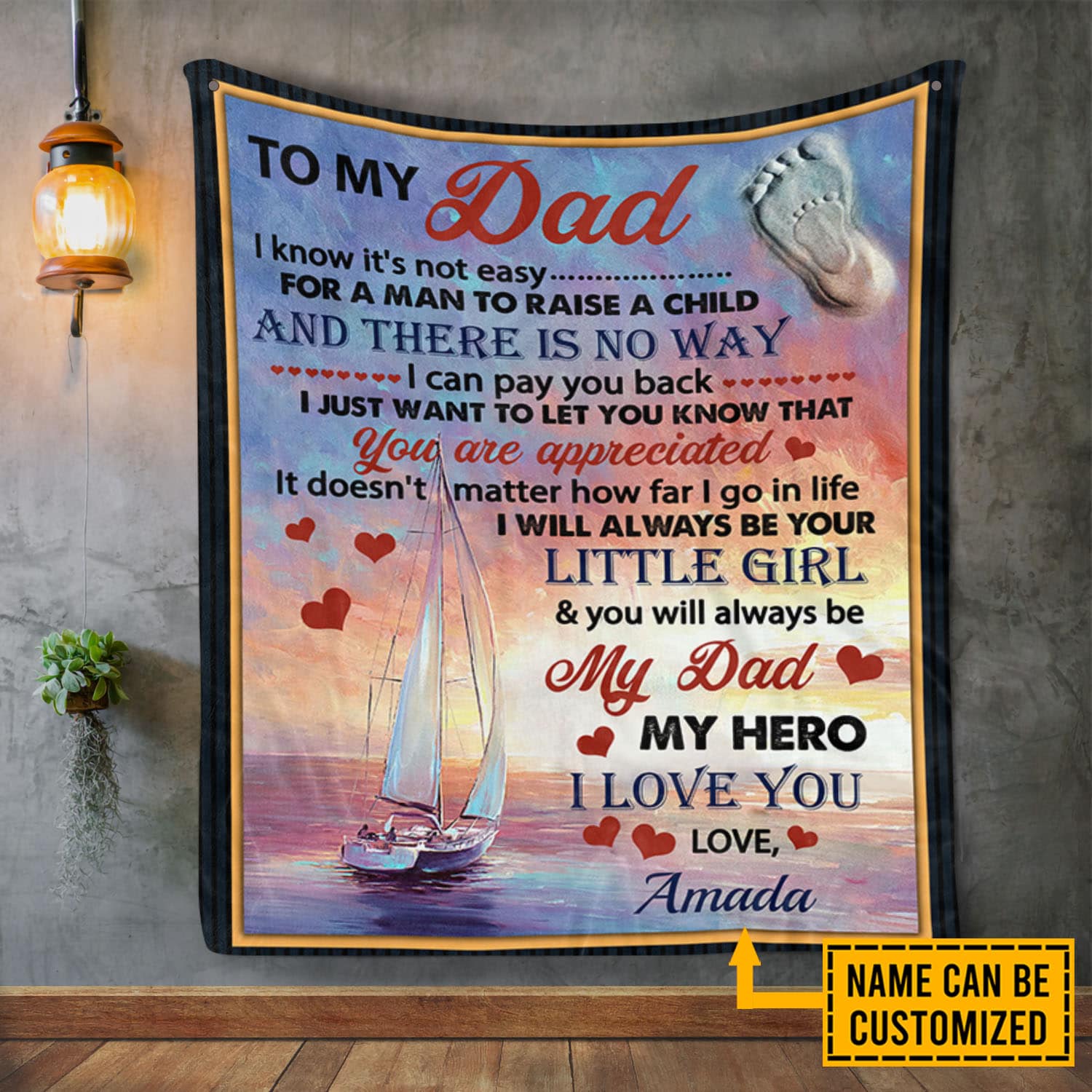 1VT. Boat To My Dad blanket mk3