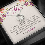 Personalized My Other Mom I May Not Have Your Eyes Or Smile Forever Love Pendant Necklace