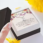 Personalized My Other Mom I May Not Have Your Eyes Or Smile Alluring Beauty Necklace