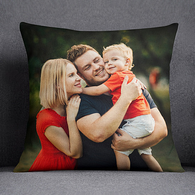 Alternative view of Personalized Your Own Photo - Memorable Custom Image Throw Pillow - Decorative Pillow - Indoor Outdoor Cushion