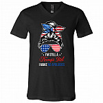I'm Still A Trump Girl I Make No Ant Shirt, Black, V-Neck T-Shirt