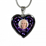 Personalized Photo God Has You In His Arms I Have You In My Heart Custom In Loving Memory Heart Pendant Necklace