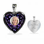 Personalized Photo God Has You In His Arms I Have You In My Heart Custom In Loving Memory Heart Pendant Necklace