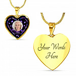 Personalized Photo God Has You In His Arms I Have You In My Heart Custom In Loving Memory Heart Pendant Necklace