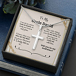 Personalized I Need An Extra Pair Of Hands Will You Be My Godfather Cross Necklace - Godfather Proposal Gifts