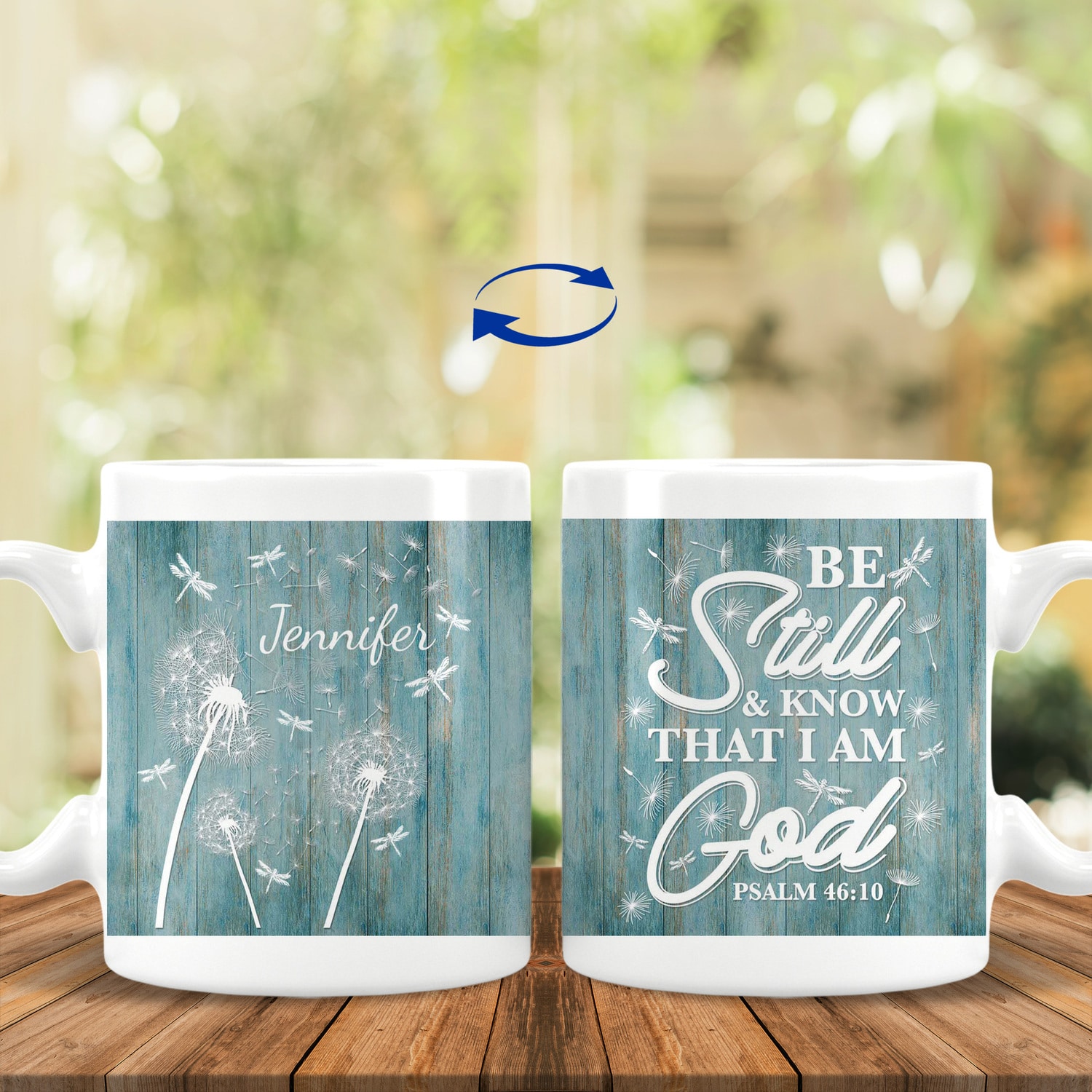 Personalized Be Still and, White, 11 oz. White Mug