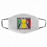 exist mask, White, Cloth Face Cover – Medium/Large