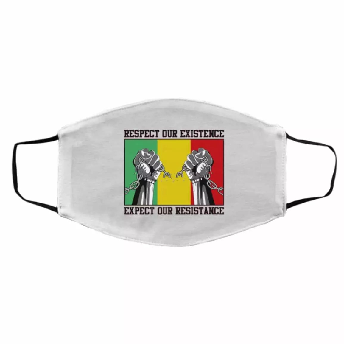 exist mask, White, Cloth Face Cover – Medium/Large