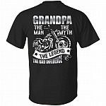 Grandpa the Man Shirt, Black, Unisex T-Shirt