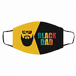 black dad, White, Cloth Face Cover – Medium/Large