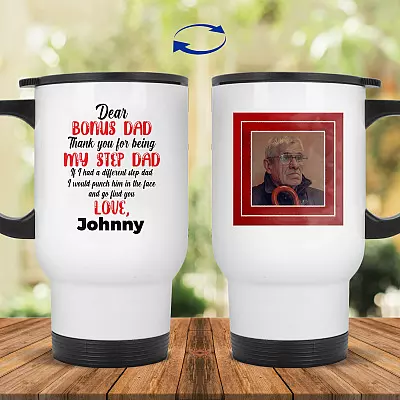 14 oz. White Travel Mug