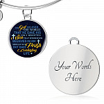 Christian For God So Loved the World That He Gave His Only Begotten Son Circle Pendant Necklace