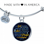 Christian For God So Loved the World That He Gave His Only Begotten Son Circle Pendant Necklace