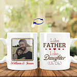 100621-154352-CubeBik-Image-603 Personalized Custom Photo Like Father, White, 11 oz. White Mug