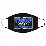 Pro Trump Gift Trump Mask, Black, Cloth Face Cover – Medium/Large