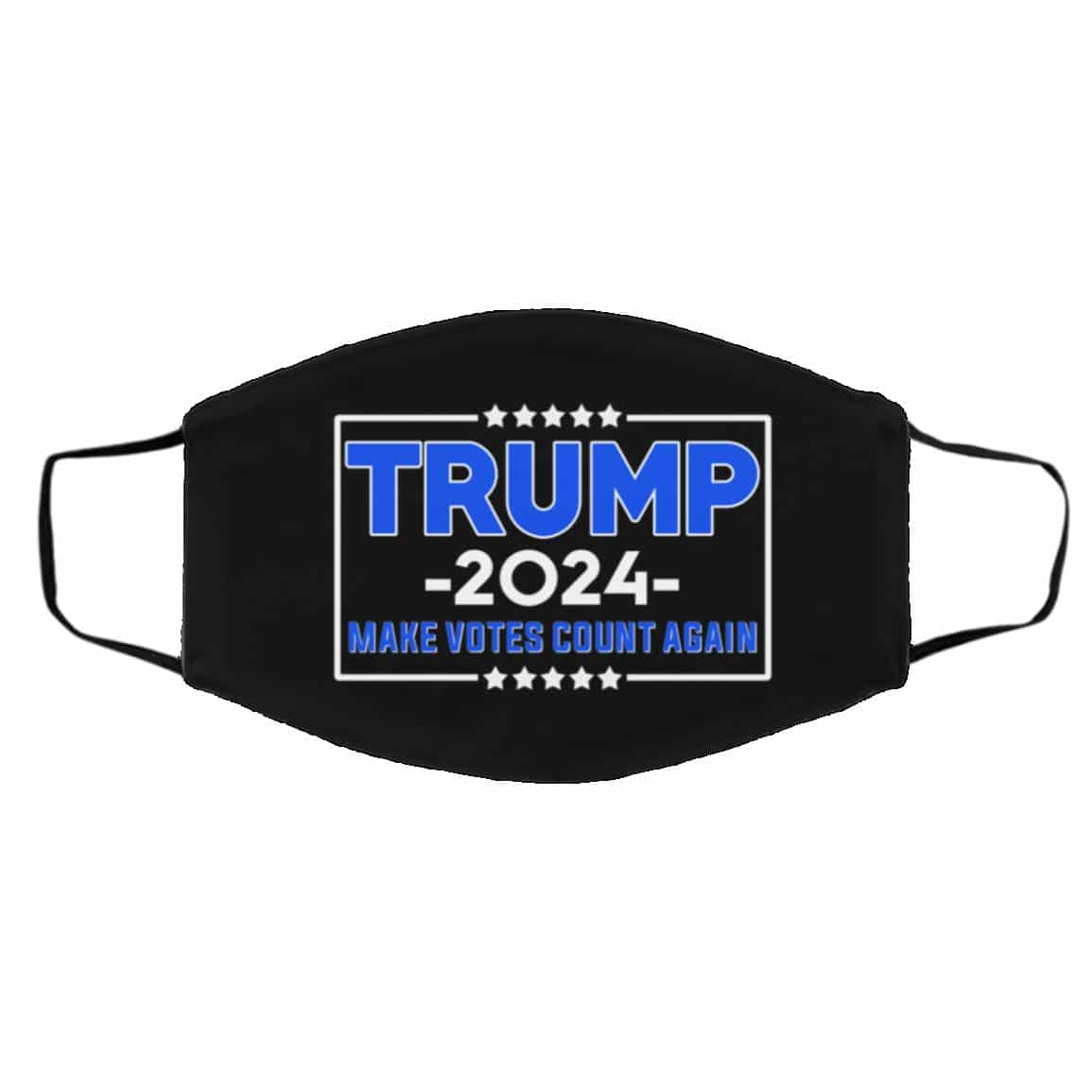 Pro Trump Gift Trump Mask, Black, Cloth Face Cover – Medium/Large