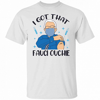 fauci t, White, Unisex T-Shirt