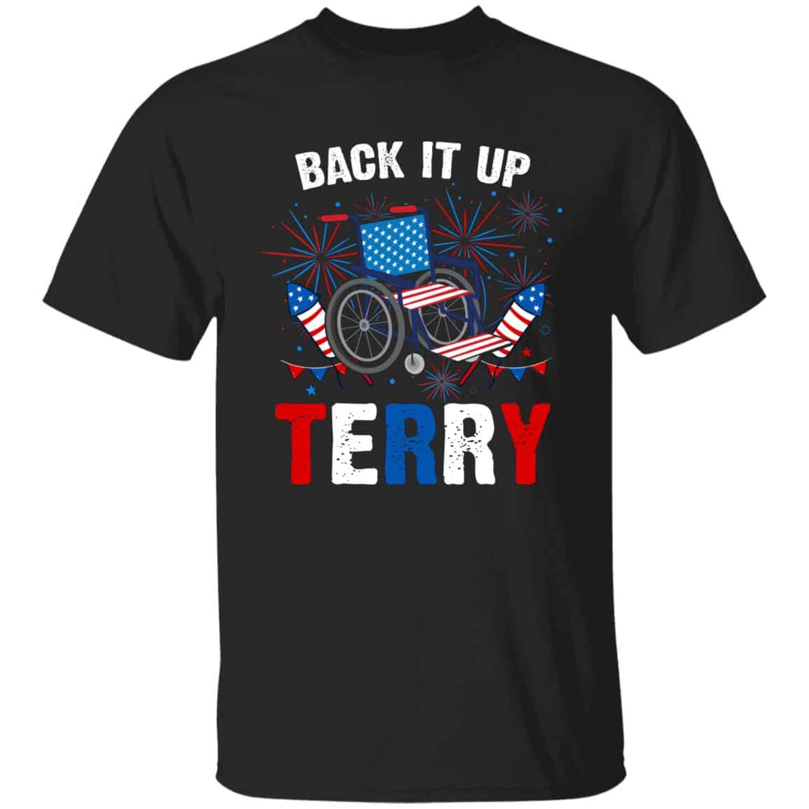 Back It Up Terry T-Shirt, Black, Unisex T-Shirt
