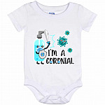 I'm a Coronial Baby Onesie, White, Baby Onesie - 12 Month