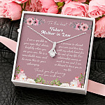To the Best Future Mother in Law Thank You for Sharing Your Son with Me Alluring Pendant Necklace