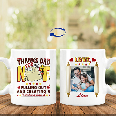 Personalized Custom Photo I Used To Live, White, 11 oz. White Mug