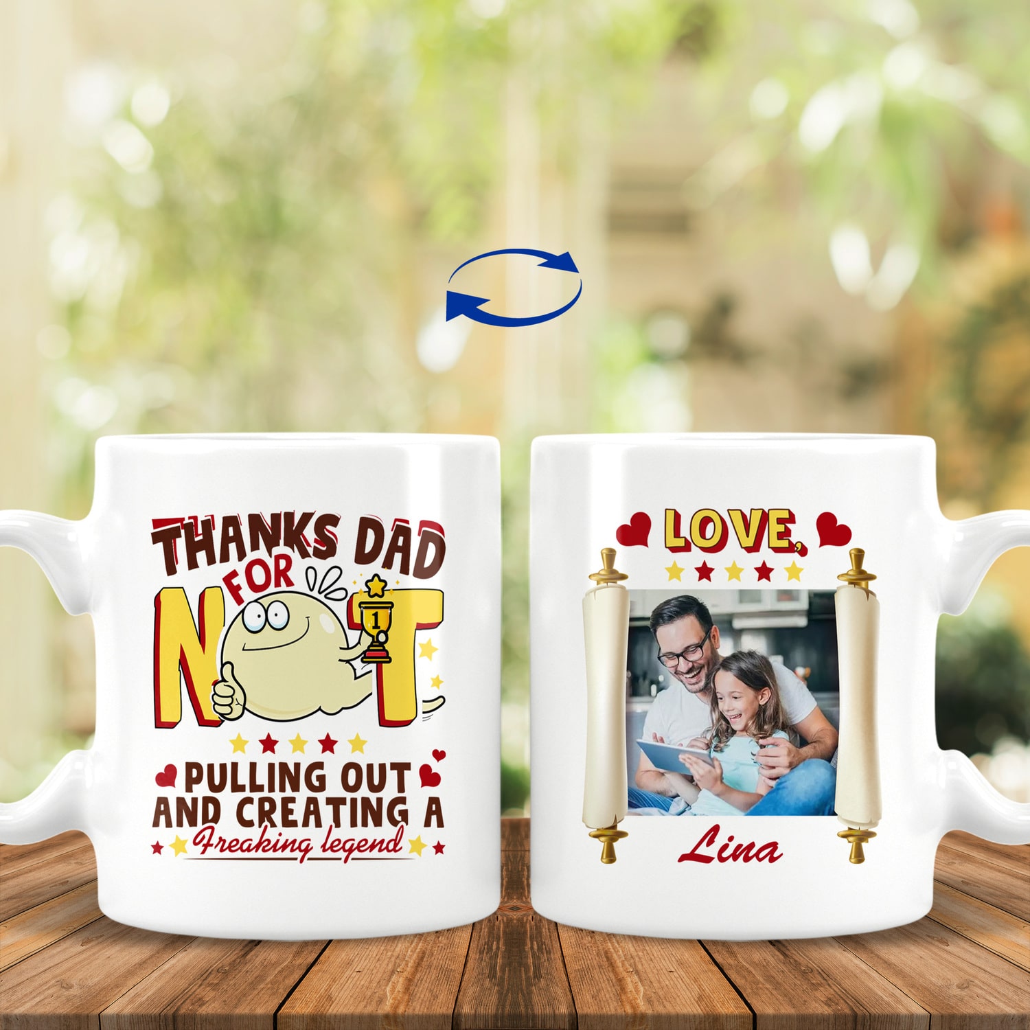 Personalized Custom Photo I Used To Live, White, 11 oz. White Mug