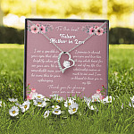 To the Best Future Mother in Law Thank You for Sharing Your Son with Me Forever Love Pendant Necklace