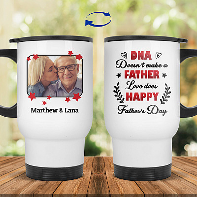 14 oz. White Travel Mug