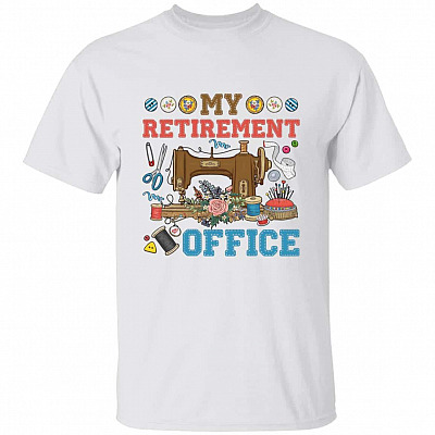 My Retirement Office Shirt, White, Unisex T-Shirt